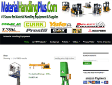 Tablet Screenshot of materialhandlingplus.com